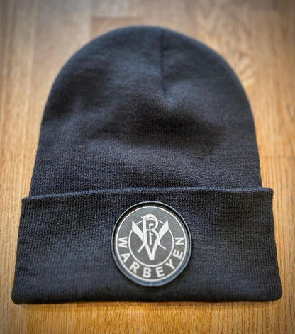 Beanie VfR mit  gesticktem Logo aus Schurwolle Schwarz